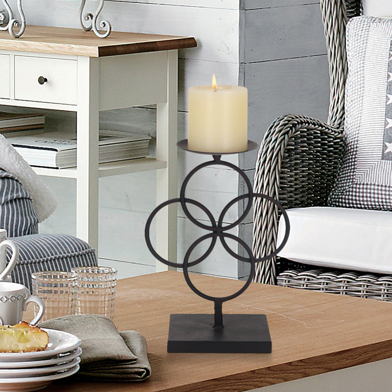 Ivy Bronx Classic Candle Metal Candlestick & Reviews Wayfair